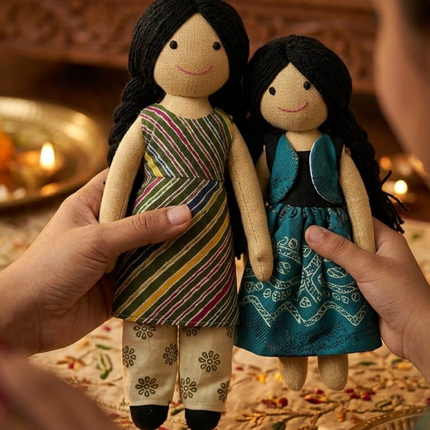 Like Mother Like Daughter Hand-Stitched Heirloom Doll Set