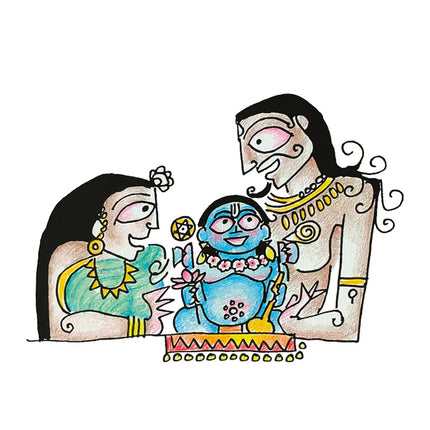 The Little Krishna Story & Doll Gift Set