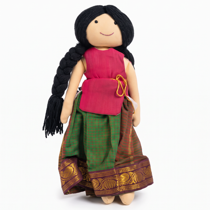 Meena-Nourisher Handmade Traditional Indian Doll  (Ages 1+)
