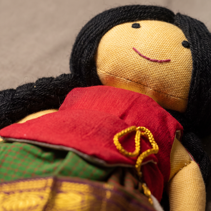 Meena-Nourisher Handmade Traditional Indian Doll  (Ages 1+)