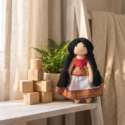 Pavithra-Nourisher Handmade Traditional Indian Doll  (Ages 1+)