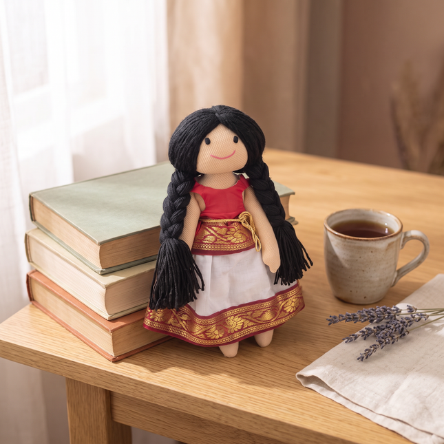 Pavithra-Nourisher Handmade Traditional Indian Doll  (Ages 1+)