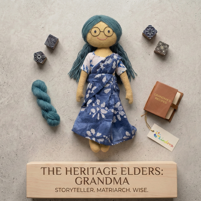 The Heritage Elders Grandma Storytelling Hand-stitched Doll