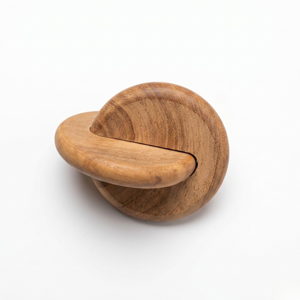 Handcrafted Interlocking Wooden Discs (Natural Edition)