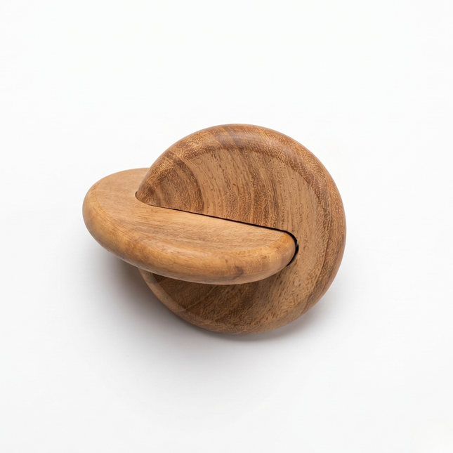Handcrafted Interlocking Wooden Discs (Natural Edition)