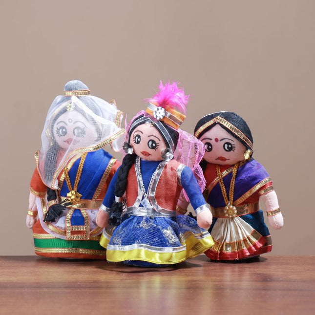 Return Gifts Combo — Heritage Dancer Dolls (Pack of 3)