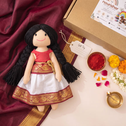 Pavithra-Nourisher Handmade Traditional Indian Doll  (Ages 1+)