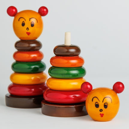 Montessori Wooden Stacking Rings Toy